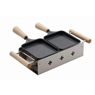 Ttm TTM 100.029 RACLETTE GRILL 2 PERSON(EN) BRAUN, EDELSTAHL  