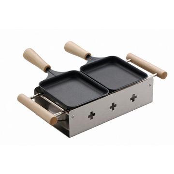 TTM 100.029 raclette 2 personne(s) Marron, Acier inoxydable