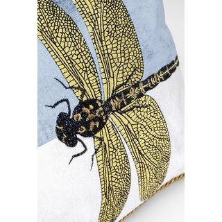 KARE Design Kissen Glitter Dragonfly weiss 50x30  