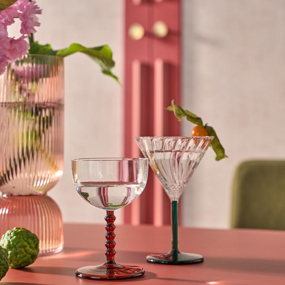 La Redoute Intérieurs Lot de 4 verres à pied en verre borosilicate  