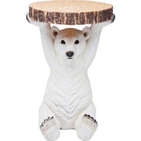 KARE Design Beistelltisch Animal Polar Bear Ø37cm  