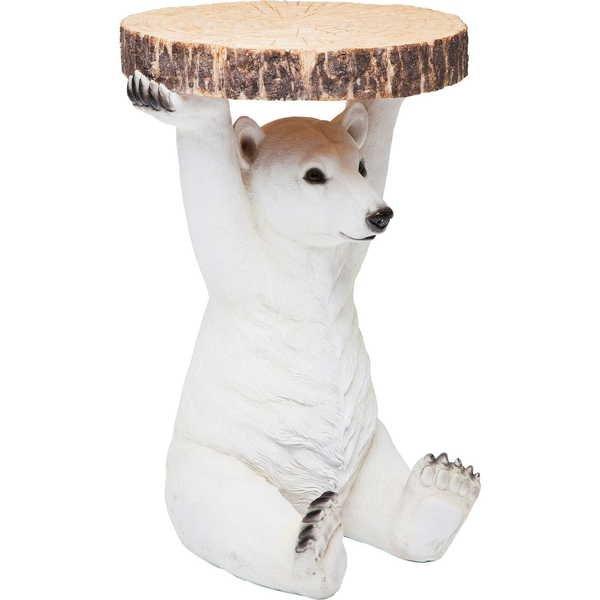 KARE Design Beistelltisch Animal Polar Bear Ø37cm  