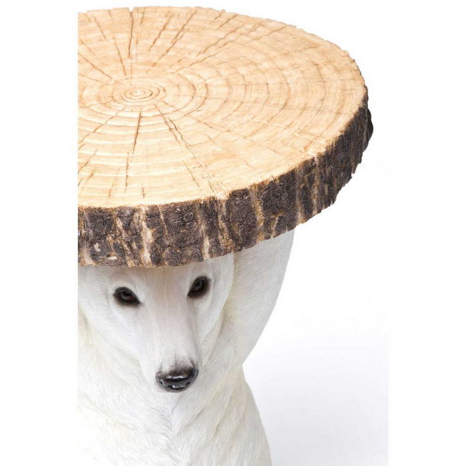 KARE Design Beistelltisch Animal Polar Bear Ø37cm  