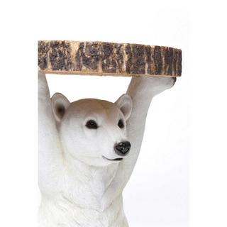 KARE Design Table d&#039;appoint Animal Polar Bear Ø37cm  