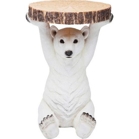 KARE Design Table d&#039;appoint Animal Polar Bear Ø37cm  