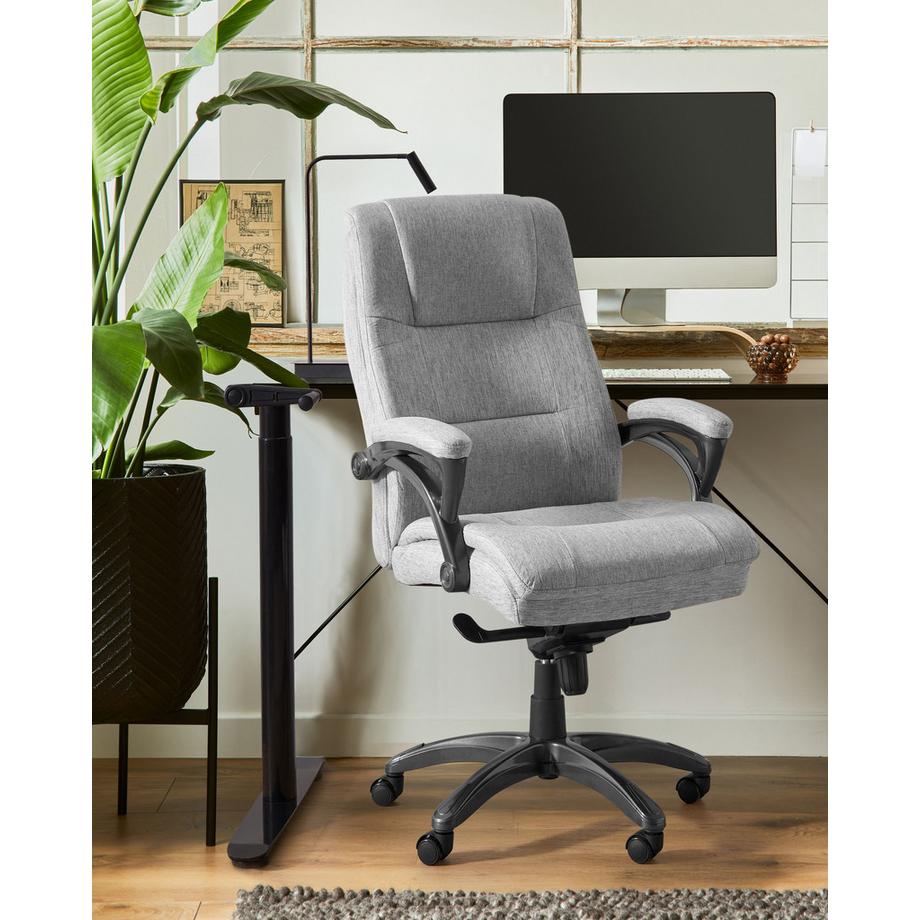 Beliani Chefsessel aus Leinen  MAGNUS  