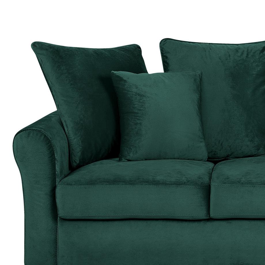 Beliani 3 Sitzer Sofa aus Samtstoff  BORNHOLM  