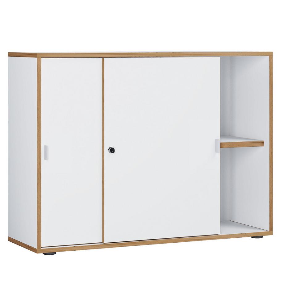 VCM Büroschrank Schiebetüren Salia 2fach 100  