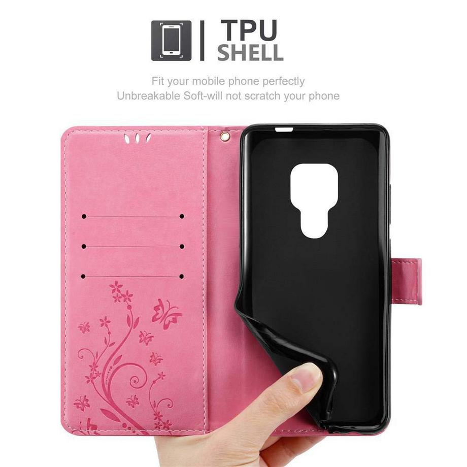 Cadorabo  Custodia per Huawei MATE 20 cover fiori design 