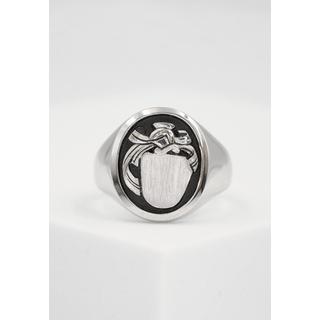 MUAU Schmuck  Bague héraldique en argent 925 