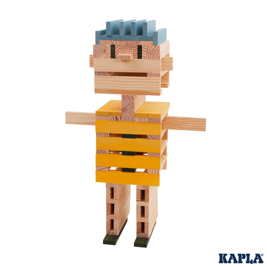 KAPLA  KAPLA Baukasten hellblau,gelb,grün 120 Stück, Kapla 