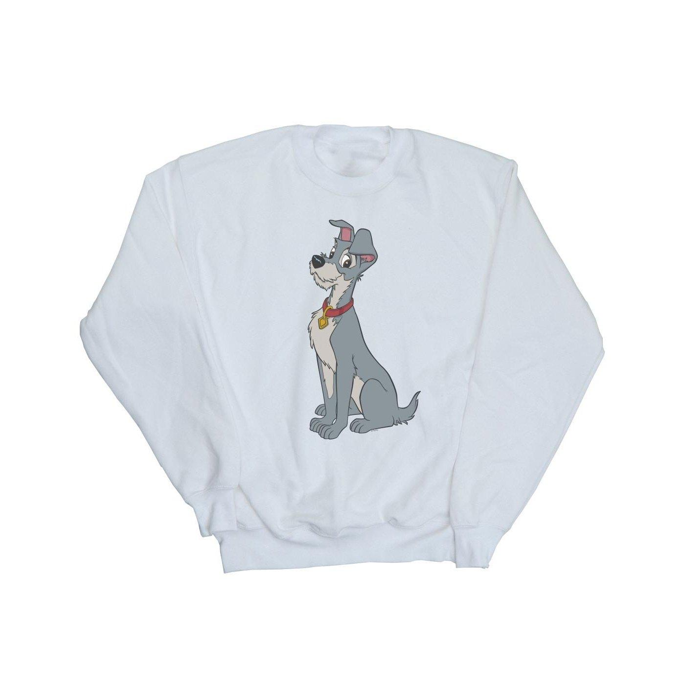 Image of Lady And The Tramp Spaghetti Heart Sweatshirt Unisex Weiss 128