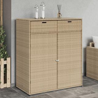 VidaXL Armoire de rangement de jardin rotin synthétique  