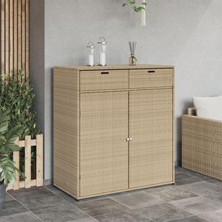 VidaXL Armoire de rangement de jardin rotin synthétique  