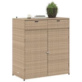 VidaXL Armoire de rangement de jardin rotin synthétique  