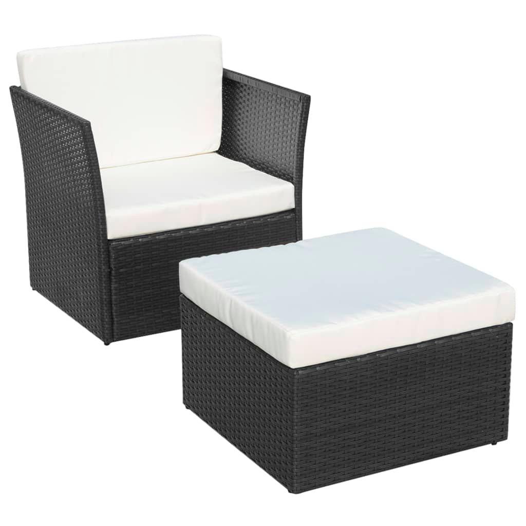 VidaXL Chaise de jardin rotin synthétique  