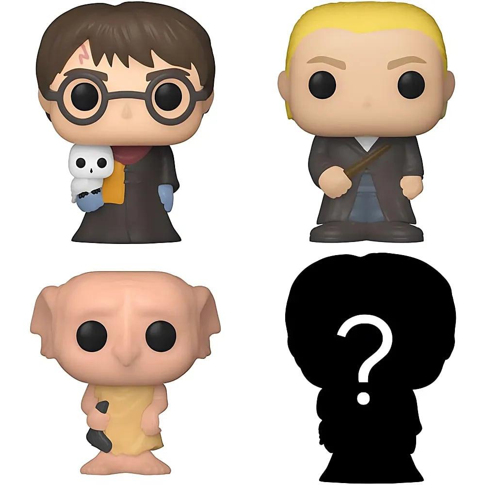 Image of Bitty Pop! 4er Pack Harry Potter, Draco Malfoy, Dobby & Mystery