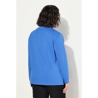 Ulla Popken  Sweatshirt, Ziersteine, Classic, Stehkragen, 3/4-Arm 