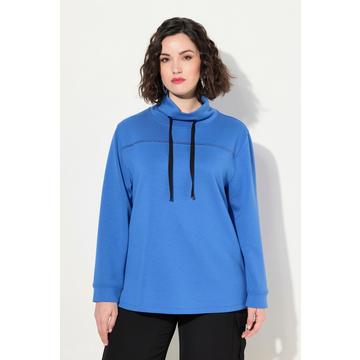 Sweat-shirt avec pierres fantaisie, collection Classic. Col montant et manches 3/4.