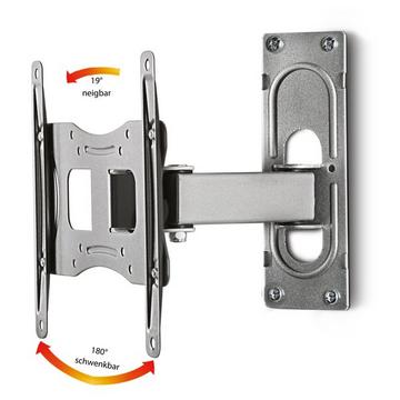 Universal TV Halterung | VESA Wandhalterung | Halter Fernsehhalter neigbar schwenkbar | Belastbarkeit bis zu 15 kg - B-FS2