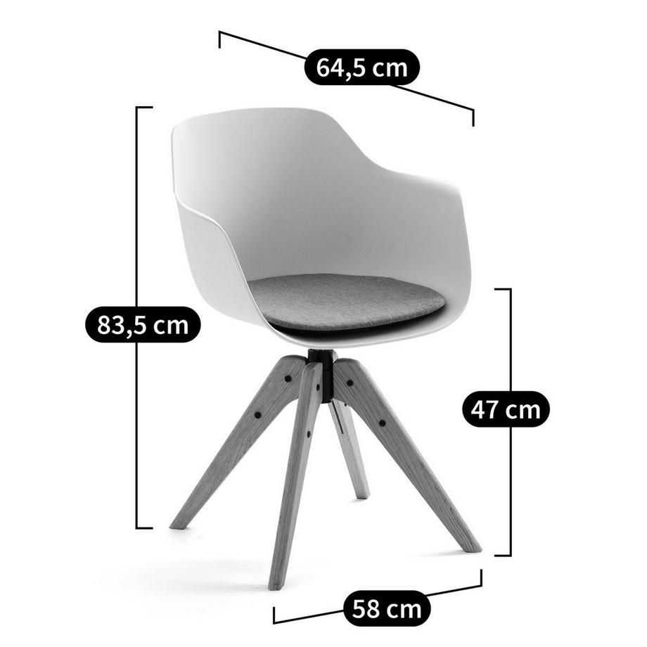 La Redoute Intérieurs Drehbarer Bürostuhl  