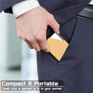 Only-bags.store Luxuriöses PU-Leder Visitenkartenetui mit Magnetverschluss  