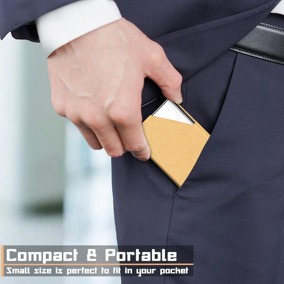 Only-bags.store Portacarte di Credito in Pelle PU di Lusso con Chiusura Magnetica  