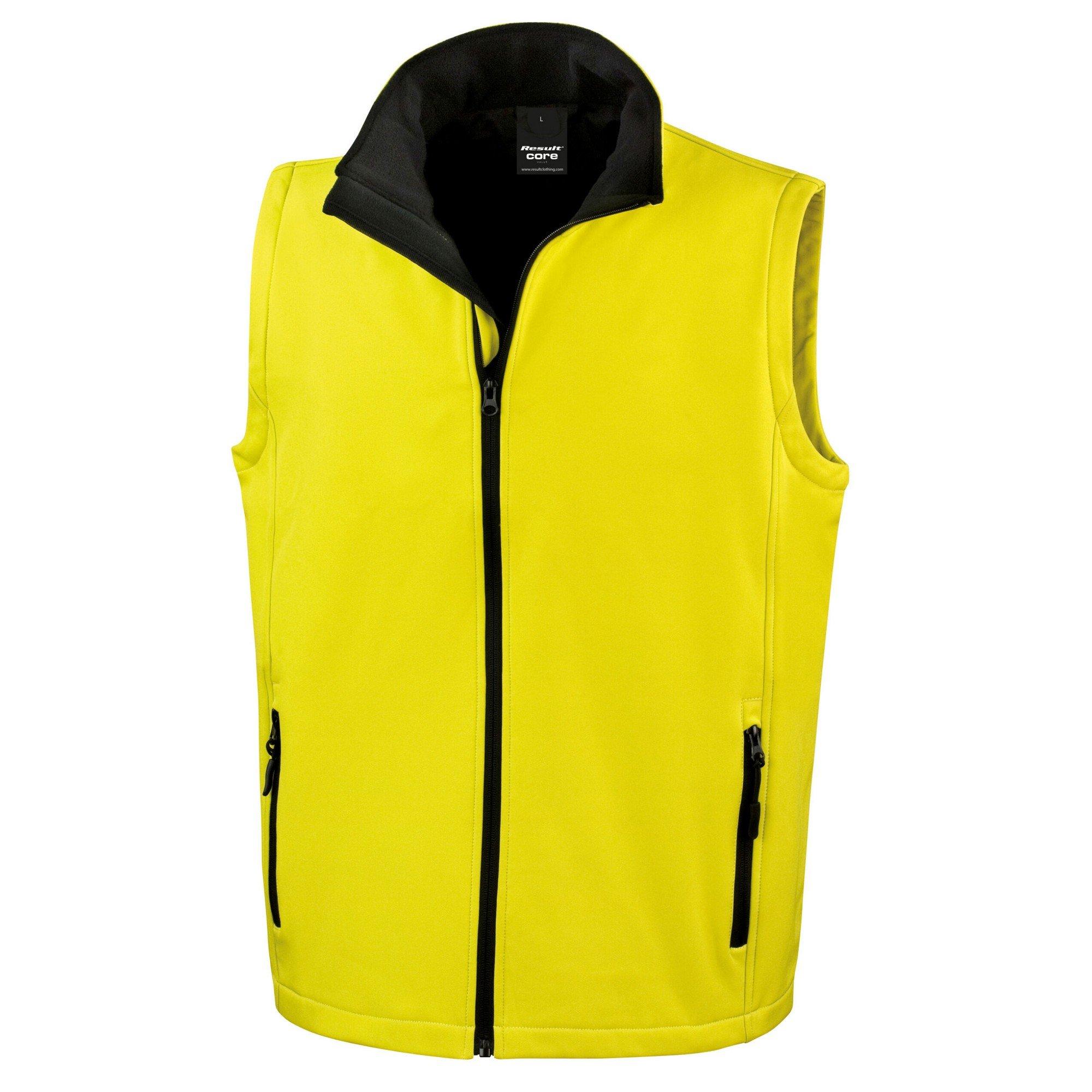 Image of Printable Weste Herren Gelb Bunt XXL