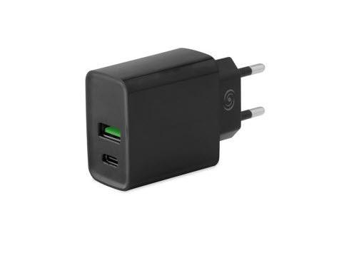 Fonex  Fonex Netzladegerät Mit Usb Und Usb-c Anschluss Schwarz 