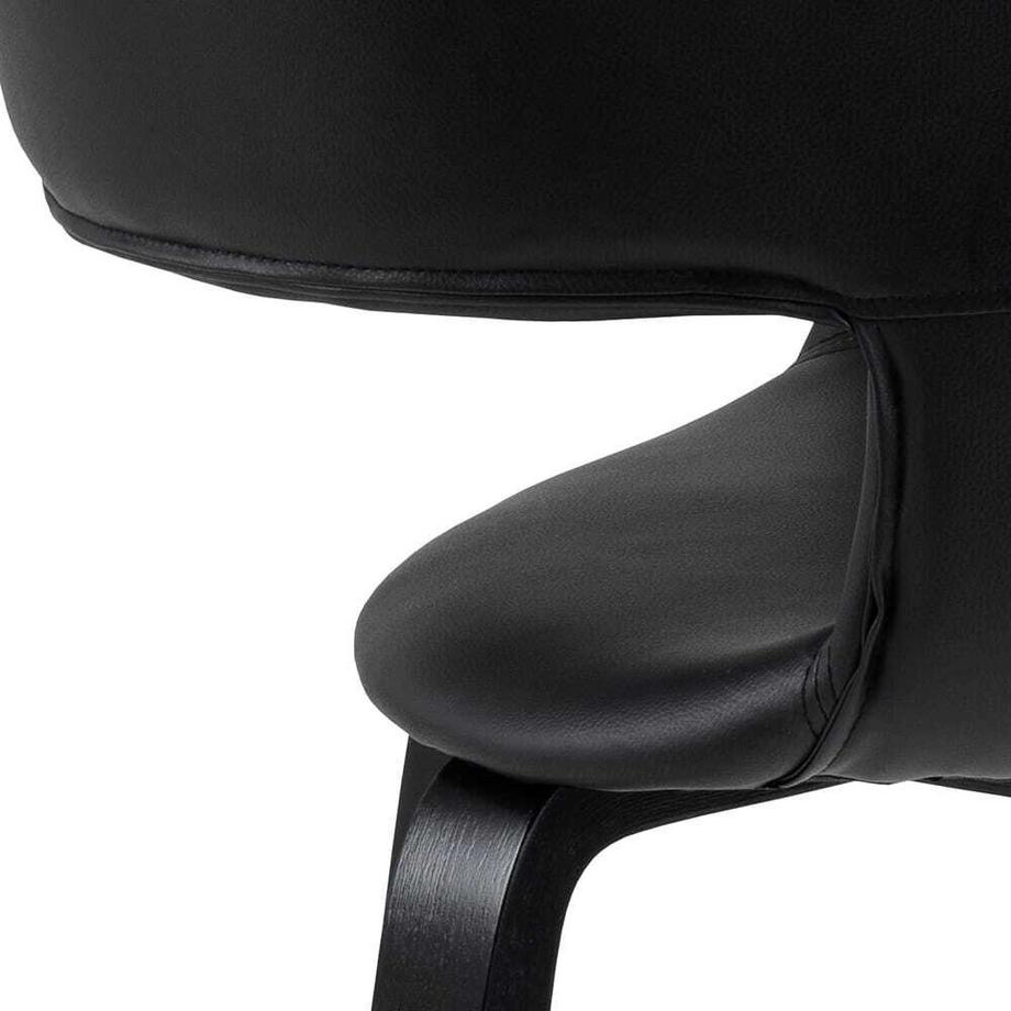 mutoni Chaise de salle à manger Vona noir (1 pièce)  