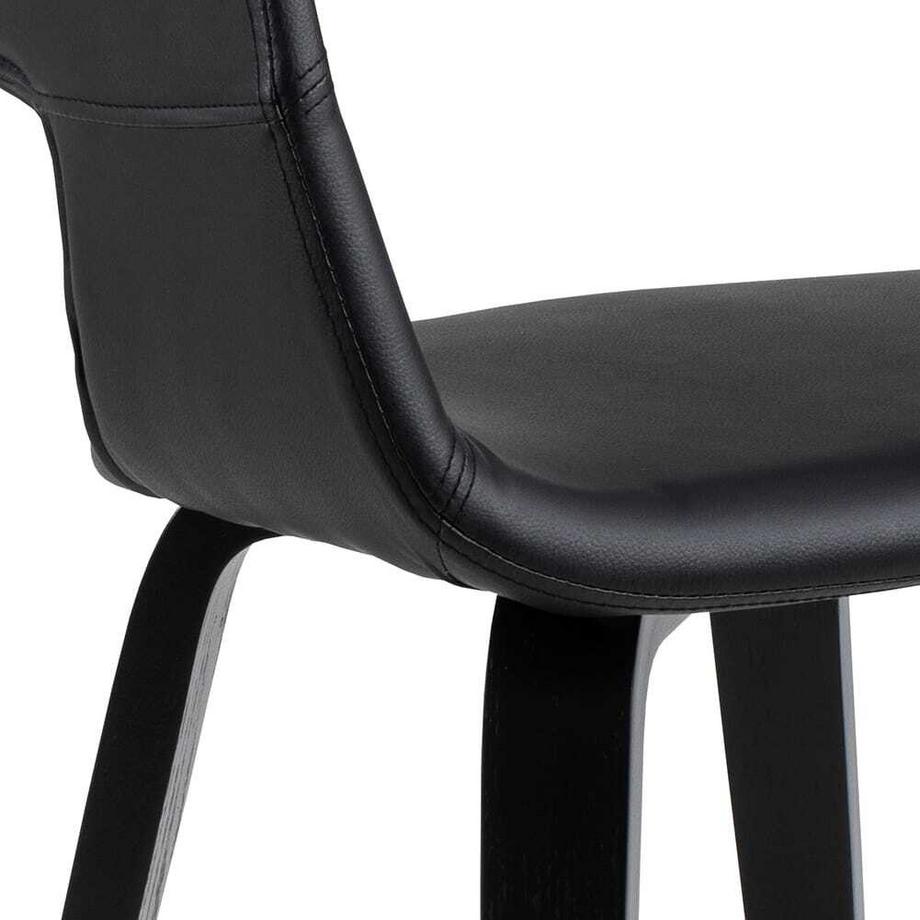 mutoni Chaise de salle à manger Vona noir (1 pièce)  