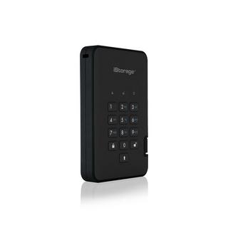 iStorage  DiskAshur2 256-bit 4TB USB 3.2 secure encrypted hard drive - Black IS-DA2-256-4000-B 