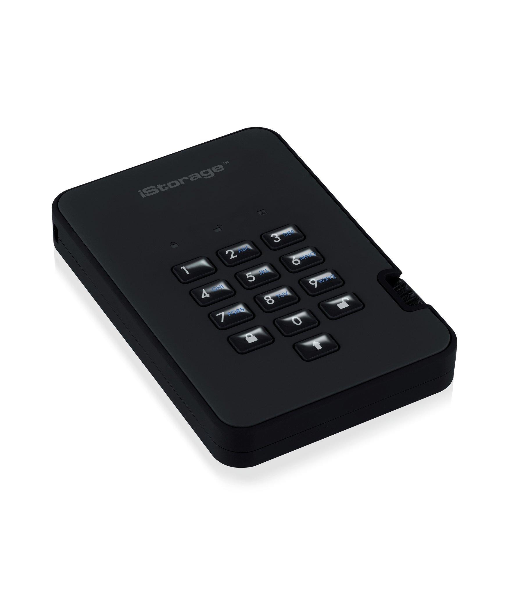 iStorage  DiskAshur 2 disco rigido esterno 4 TB 5400 Giri/min USB tipo A 3.2 Gen 1 (3.1 Gen 1) Nero 