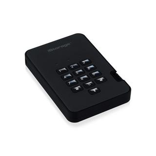 iStorage  DiskAshur2 256-bit 4TB USB 3.2 secure encrypted hard drive - Black IS-DA2-256-4000-B 