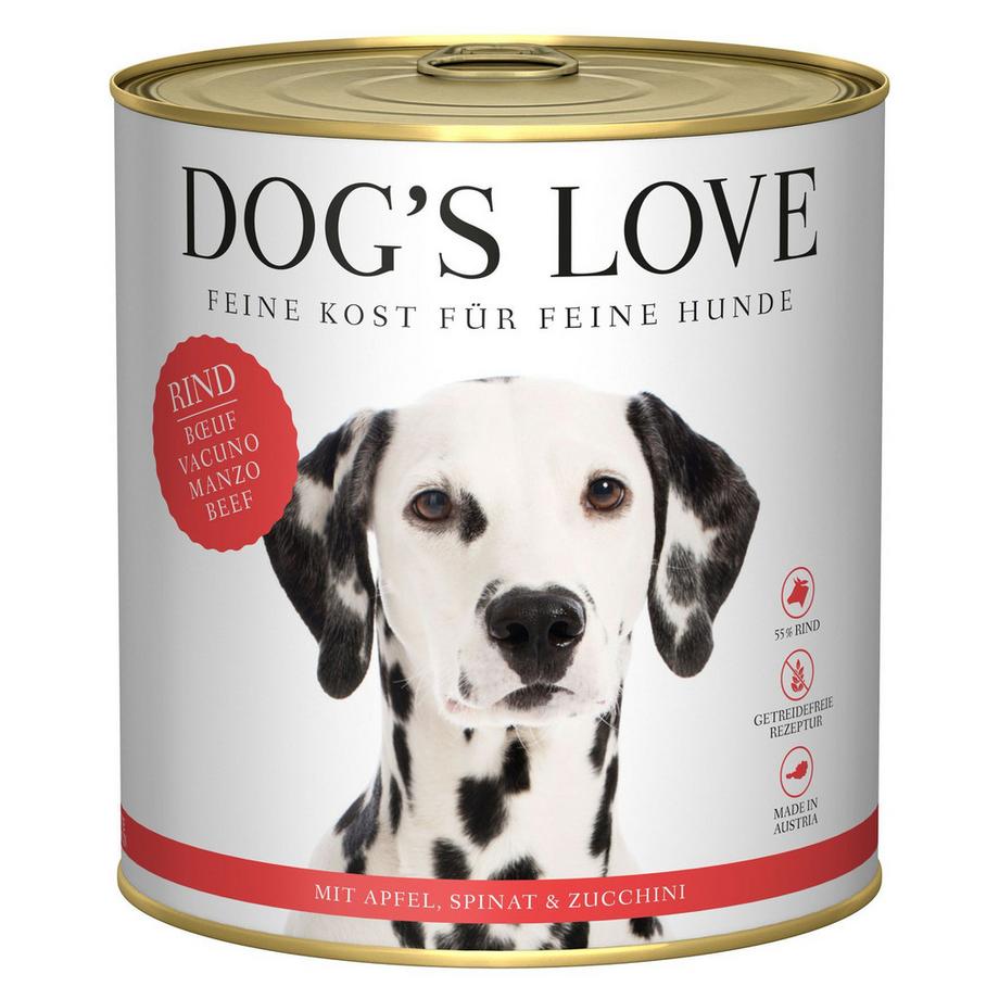 Dog's Love  Classic Adult boeuf pomme épinard et courgette - Multipack 