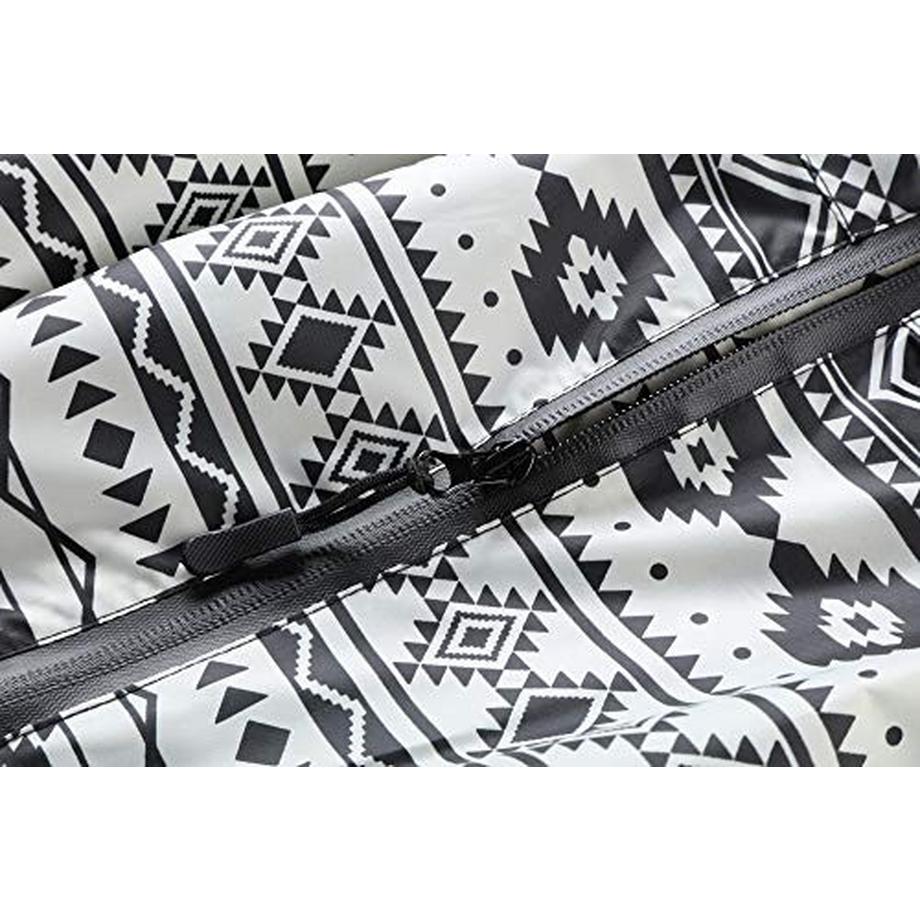 Alopini Stylischer wasserdichter Regenponcho mit Kapuze Reissverschluss  