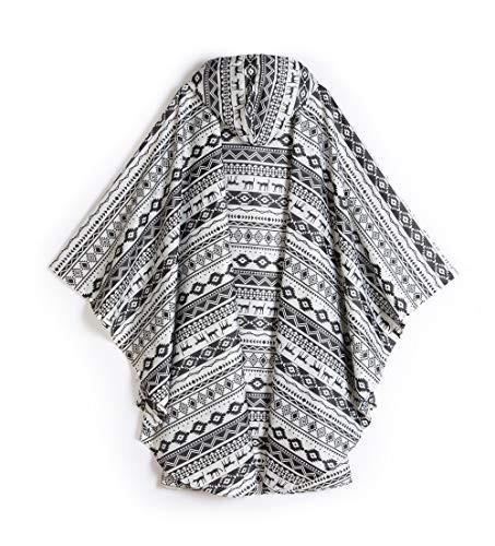 Alopini Poncho antipioggia elegante impermeabile con cappuccio e cerniera  