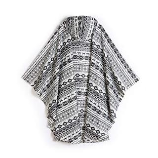 Alopini Poncho antipioggia elegante impermeabile con cappuccio e cerniera  