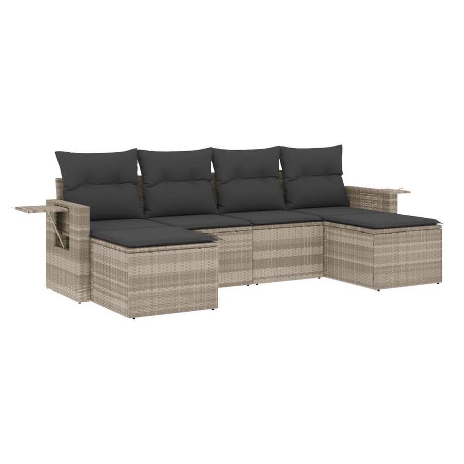 set divano da giardino Polirattan