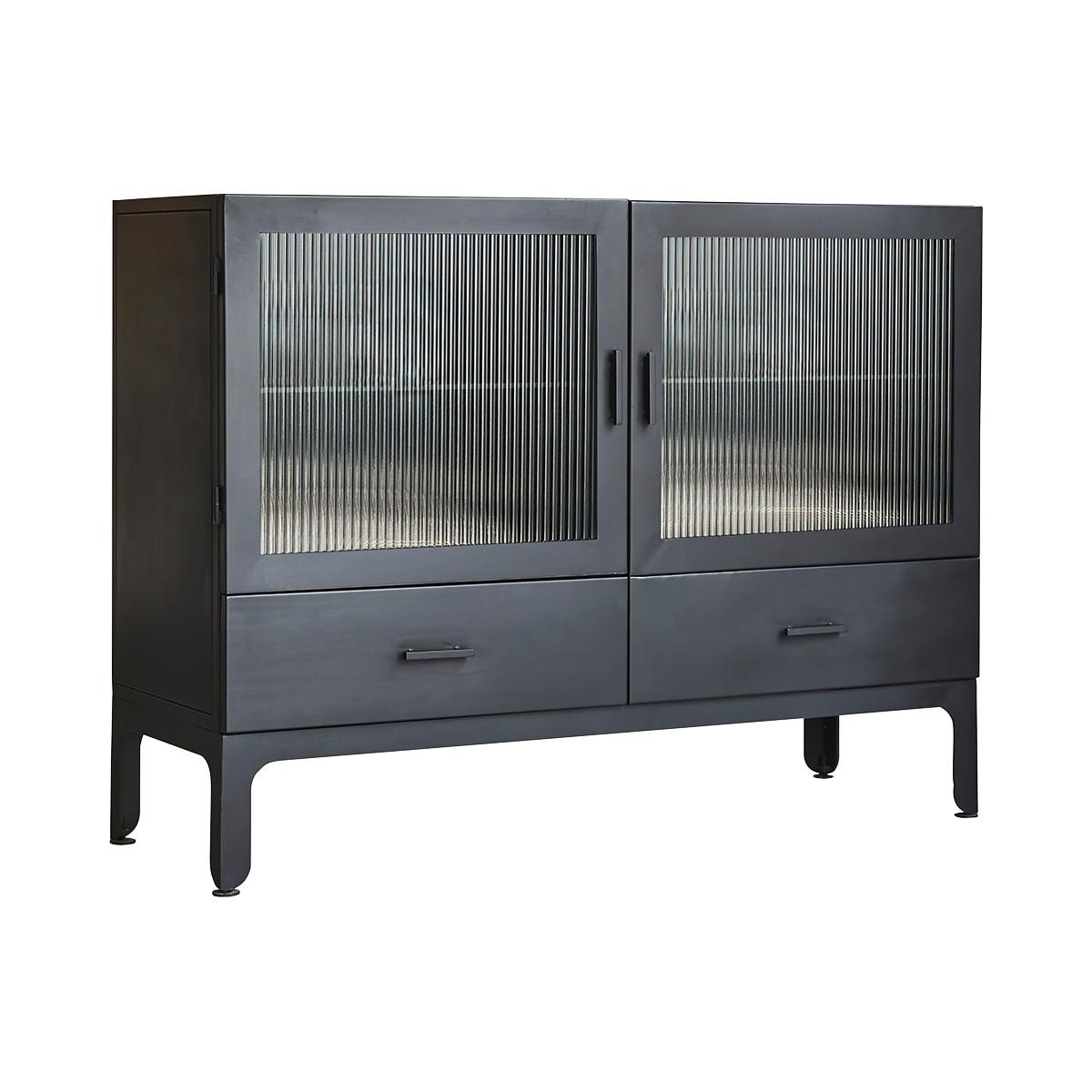 Image of Niedriger Vitrinenschrank aus Metall Emil Niedriger Vitrinenschrank aus Metall Emil