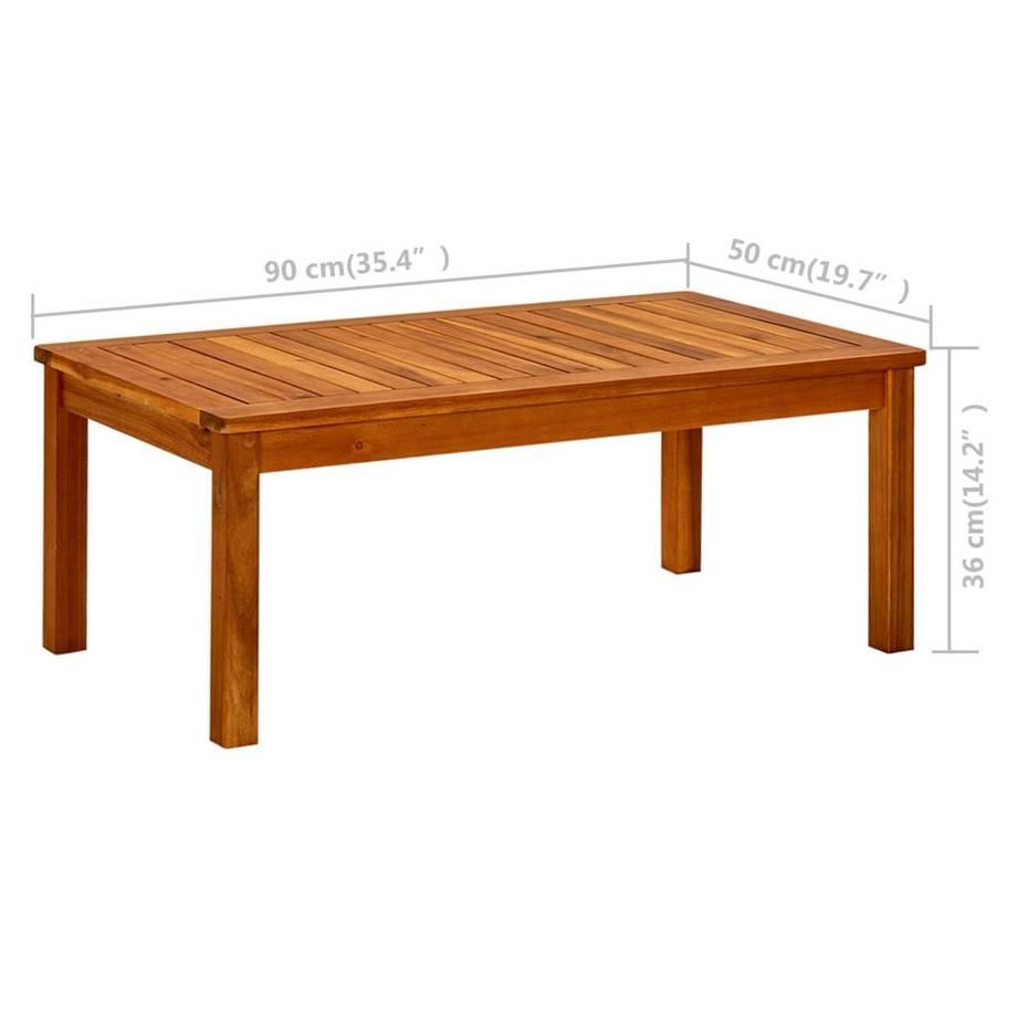 VidaXL tavolino da giardino Legno  