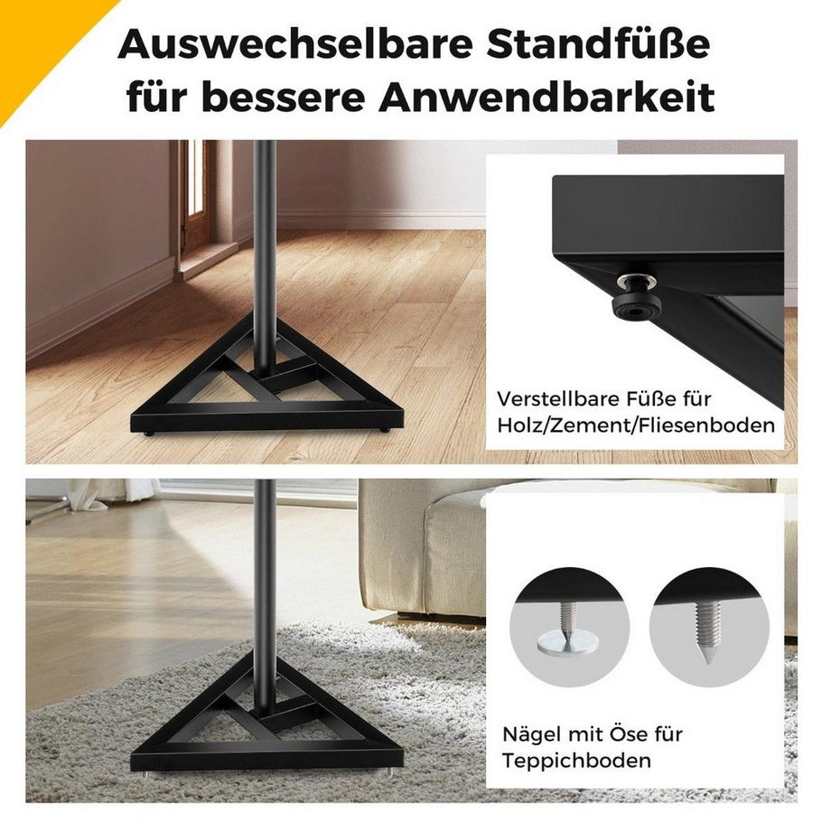 Northix  Supports d'enceintes réglables, lot de 2 