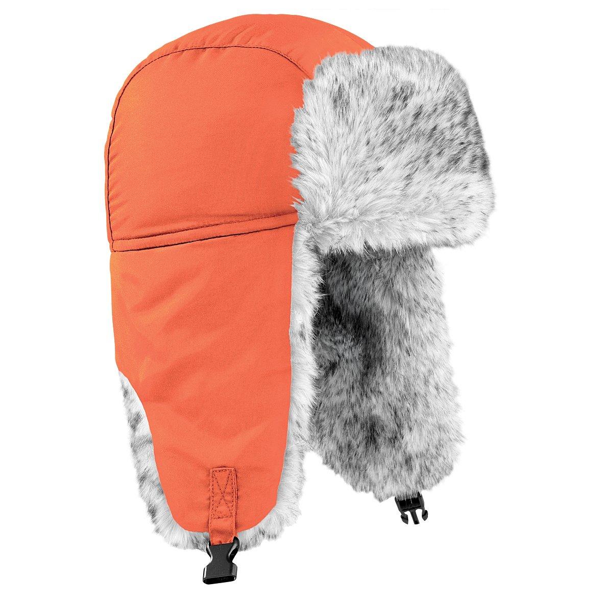 Image of Thermo Trappermütze Sherpa Herren Orange S/M
