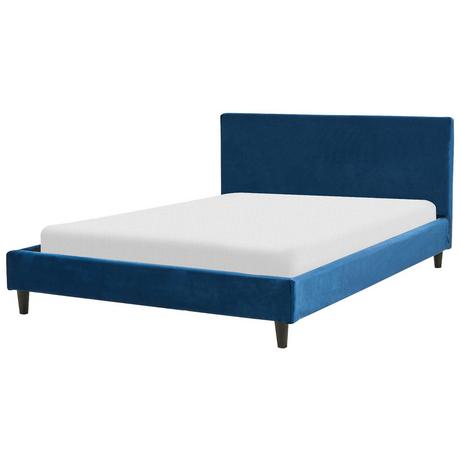 Beliani Bett mit Lattenrost aus Samtstoff Modern FITOU  