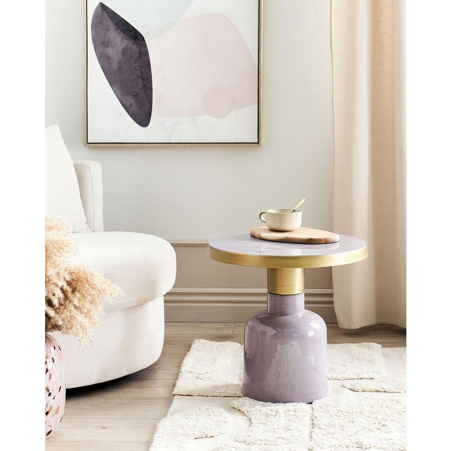 Beliani Beistelltisch aus Eisen  LOMITA  