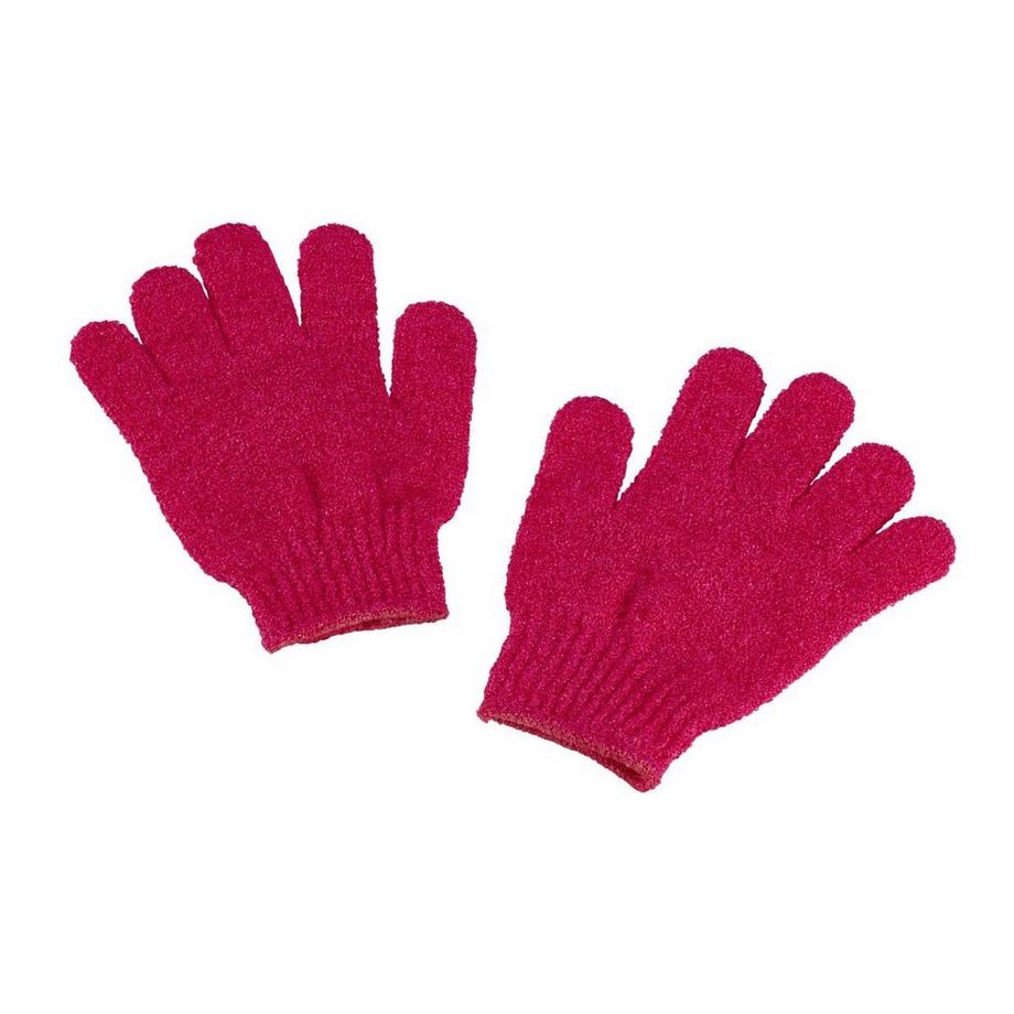 Gants de gommage pink - set à 2 pièces