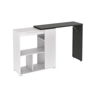 Vente-unique Set "Mobile bar" Mobile da bar SATURNE + 2 sgabelli da bar CALAS Bianco  