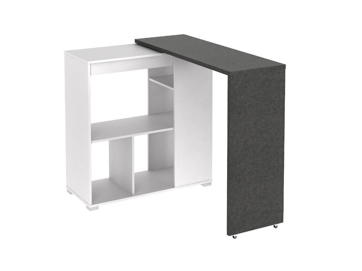 Vente-unique Set "Mobile bar" Mobile da bar SATURNE + 2 sgabelli da bar CALAS Bianco  