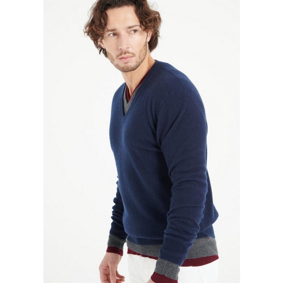 LUKE 1 Pullover mit V-Ausschnitt - 100% Kaschmir