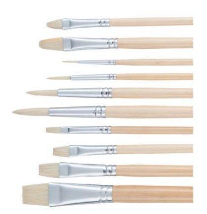 Image of 9099212M Künstlerpinsel 10 Stück(e) Beige